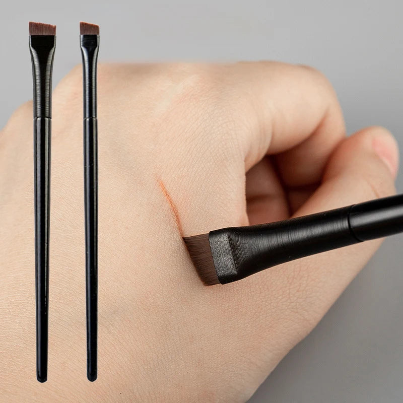 Thin Eyeliner Makeup Brush Set Fine Liner Brushes Professional Angled A101 Eyebrow Brush High Quality Brow Contour Makeup Tool Qme