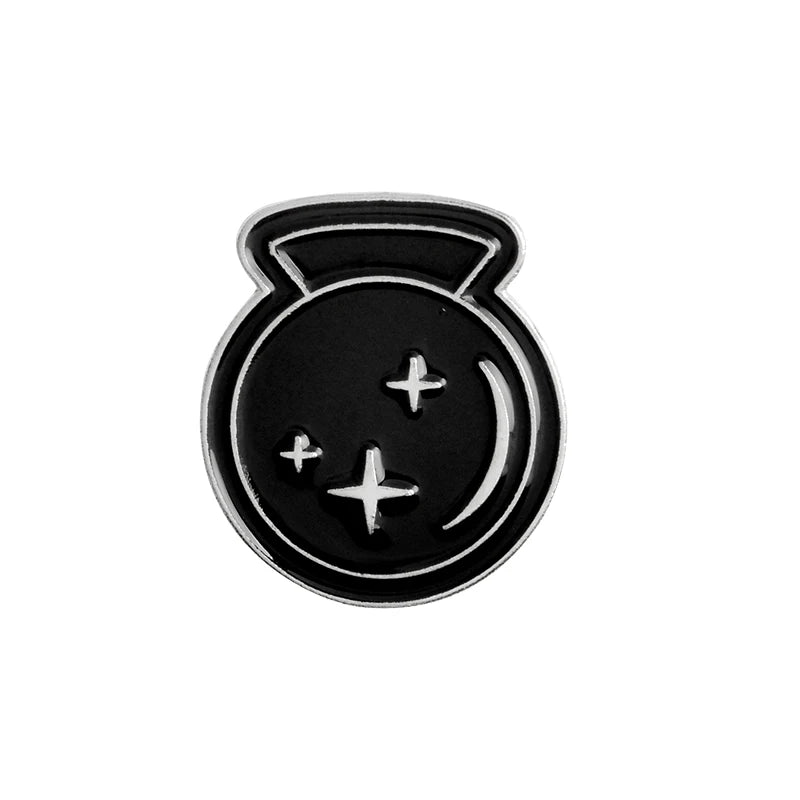 Handmade Punk Witch Ouija Moon Tarot BooK New Goth Style Lapel Enamel Pins Badge Denim Jacket Jewelry Gifts Brooch for Women Men Qme CRYSTAL BALL