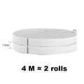 4M PU Sponge Foam Seal Strip Tape Adhesive Anti Collision Soundproof Weather Stripping for Doors Windows Furniture Protection Qme 1x1.5cm