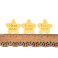 20Pcs/Lot Mixed Color Star Embossed leather Labels DIY Handmade Sewing Accessories For Kids Garment Bags Crafts Tags c3213 Qme 2