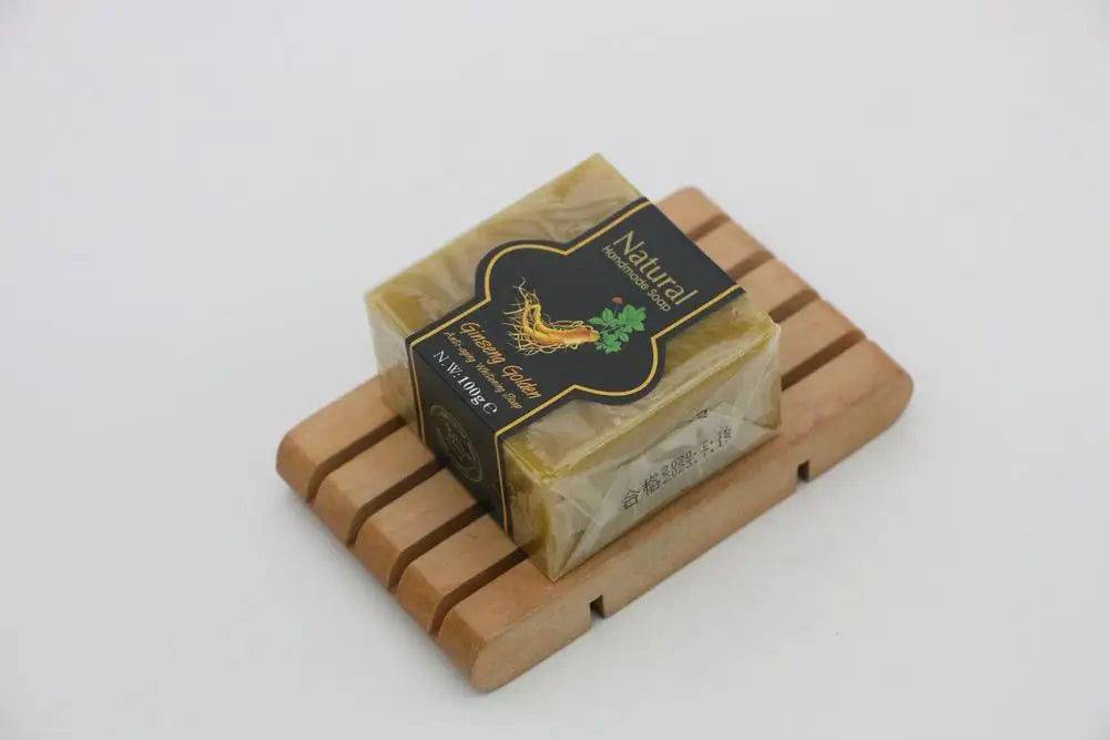Natural Handmade Soap Bamboo Charcoal Oil Control Facial Cleaning Soap Chamomile Volcanic mud Hydrating Exfoliating Bath Soap Qme Ginseng China Mainland