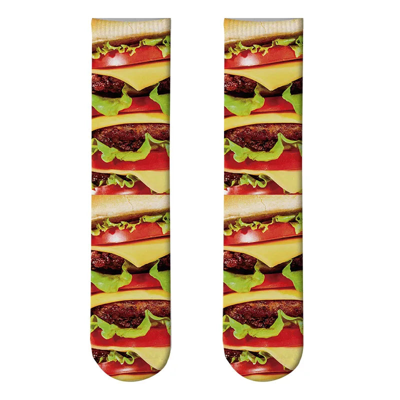 Candy Ice Cream 3d Patterned Socks Funny Soft Autumn Winter Sports Qme style11 One Size China Mainland