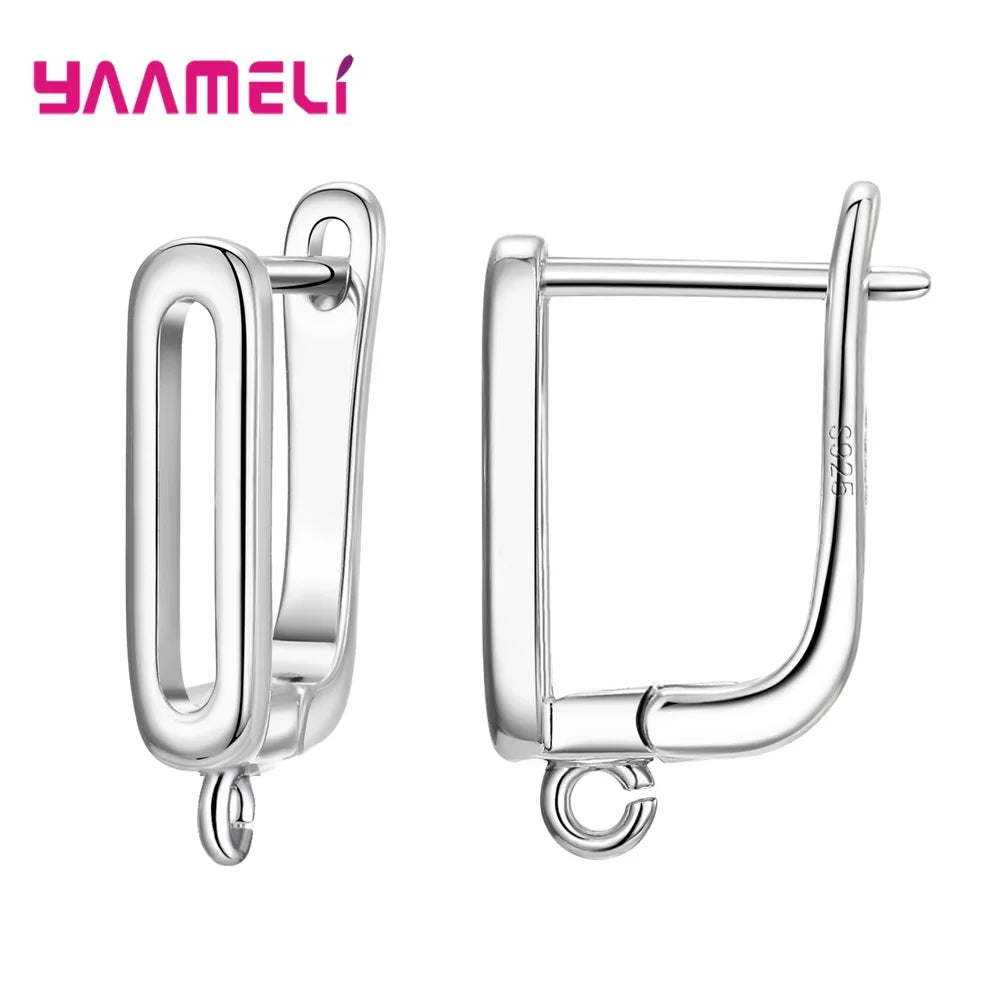 Real 100 S925 Sterling Silver Findings Earrings Leverback Earwire