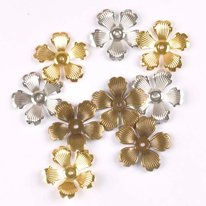 20pcs 10 Style Metal Crafts Wraps Filigree Flowers Connectors Embellishments For Scrapbooking DIY Home Decor Handicraft yk0762 Qme