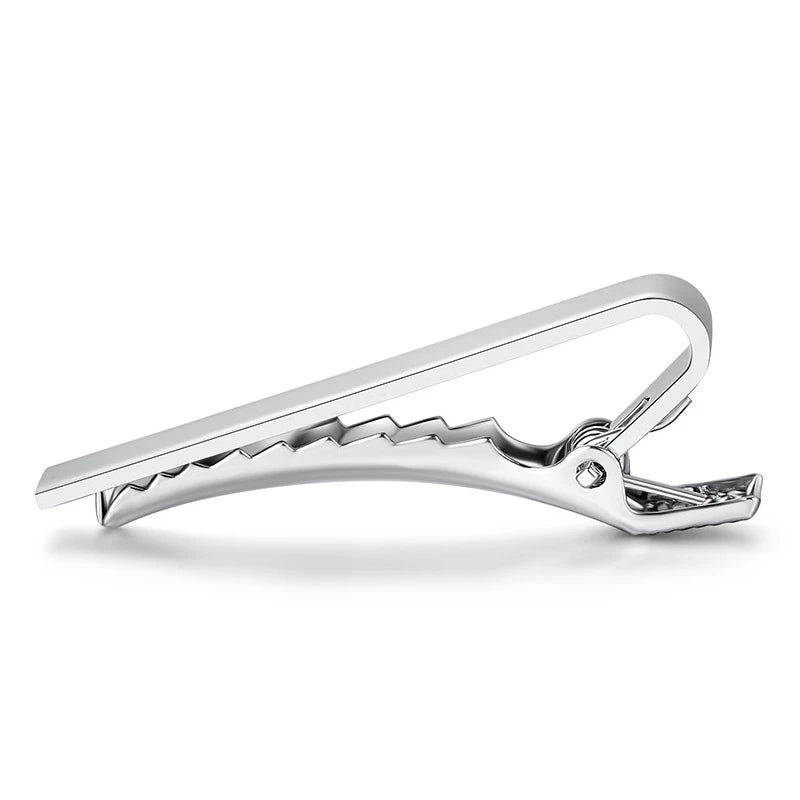 Tie Clip Fashion Ties Men Metal Tone Simple Bar Clasp Practical Qme