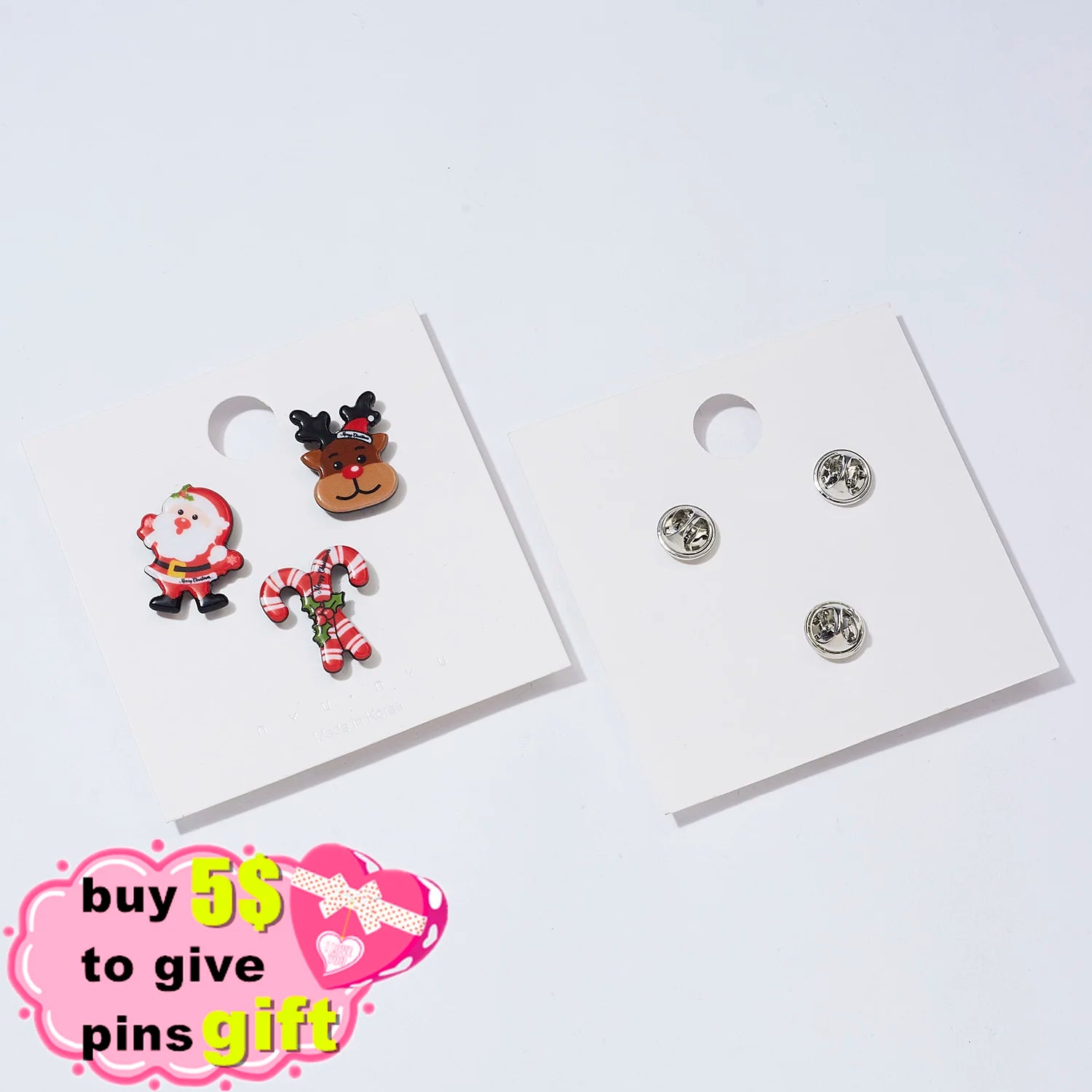 3pcs/set Merry Christmas Custom Brooches Christmas Socks Christmas Tree Elk Enamel Badge Brooch Women Fashion Party Jewelry Gift Qme