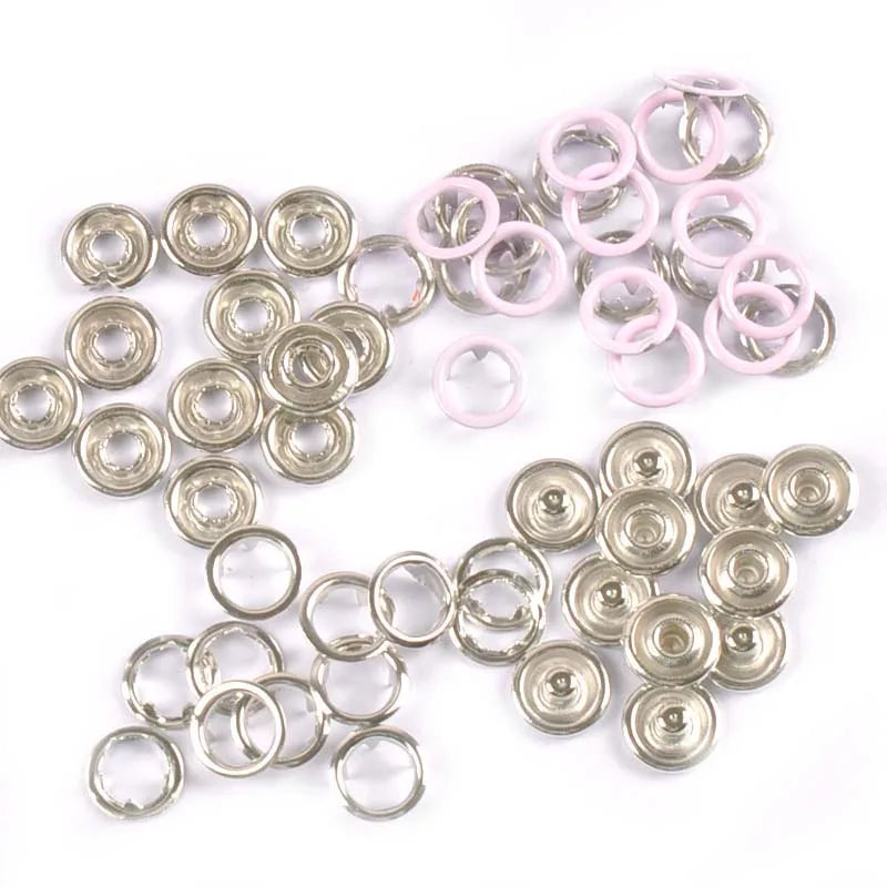 9.5mm 18color Metal Prong Snap Buttons For Clothes Baby Romper Buckle Snap Fasteners Press Studs Poppers 20sets(4pcs 1set) c2230 Qme 15