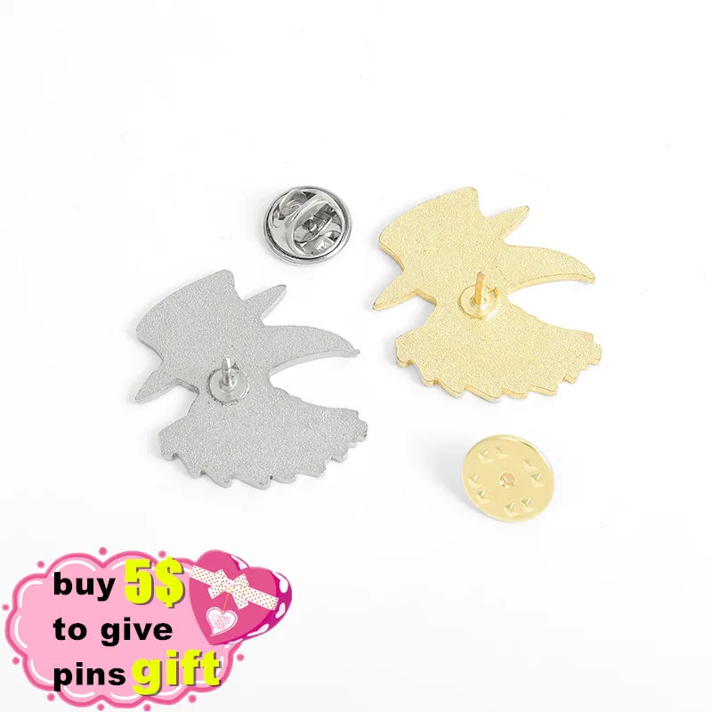 Punk Plague Doctor Enamel Lapel Pins Gothic Brooches Badges Black Death Fashion Pins Gifts for Nurse Friends Jewelry Wholesale Qme