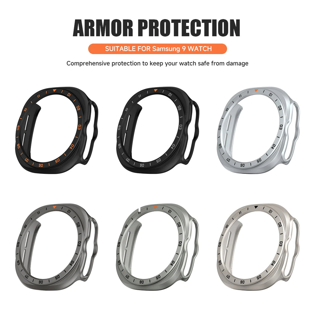 Protective Case for Samsung Galaxy Watch 9 Ultra2 47mm Hard PC Bumper No Screen film for Galaxy Watch Ultra 2 Cover Accessories Qme