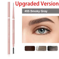 1PC 1.5mm Ultra Fine Double-Ended Eyebrow Pencil Waterproof Sweat-proof Long Lasting Professional Eye Makeup For Women Qme X5 upgraded version