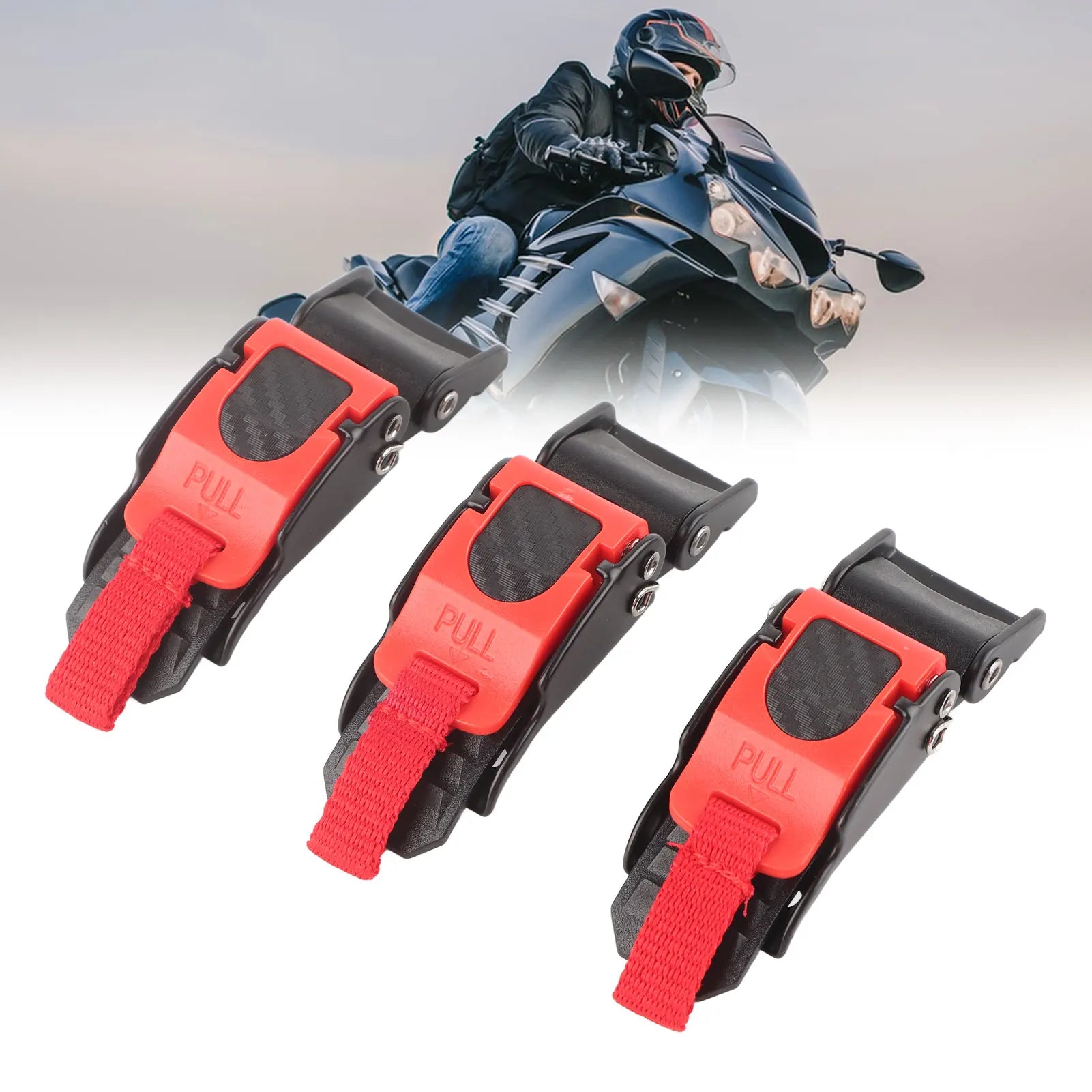 Motorcycle Helmet Buckle 3X Motorcycle Helmet Speed Clip Quick Release Chin Strap Button Pull Buckle Bike Helmet Button Buckle Qme