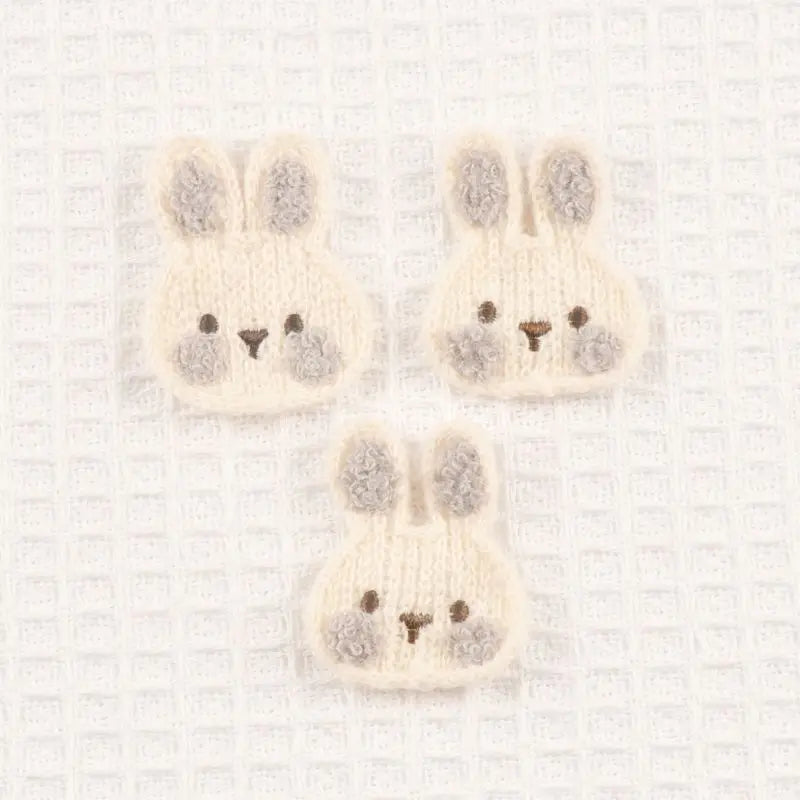 10pcs 36x47mm Multi Color Cartoon Rabbit Applique For Clothing Headwear DIY Decorative sewing Accessories Without Gum CP4170 Qme 10pcs 36x47mm 5