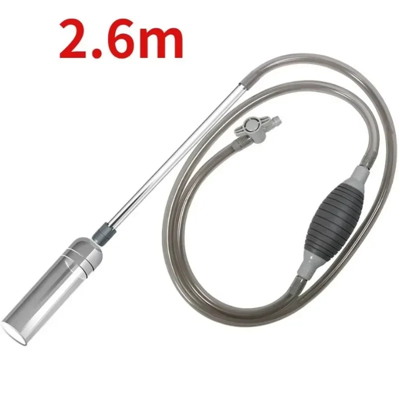 1 5m Aquarium Manual Water Changer Fish Tank Air Pump Cleaning Tools Qme