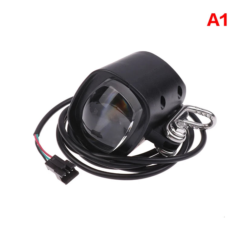 36-72V Electric Bicycle Light Horn 12W LED Scooter Front Waterproof Qme A1