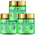 6-in-1 Instant Lift Cream with Collagen & Retinol for Hydrating, Firming & Lifting - Day & Night Face Cream with Vitamins Qme Blue 100g