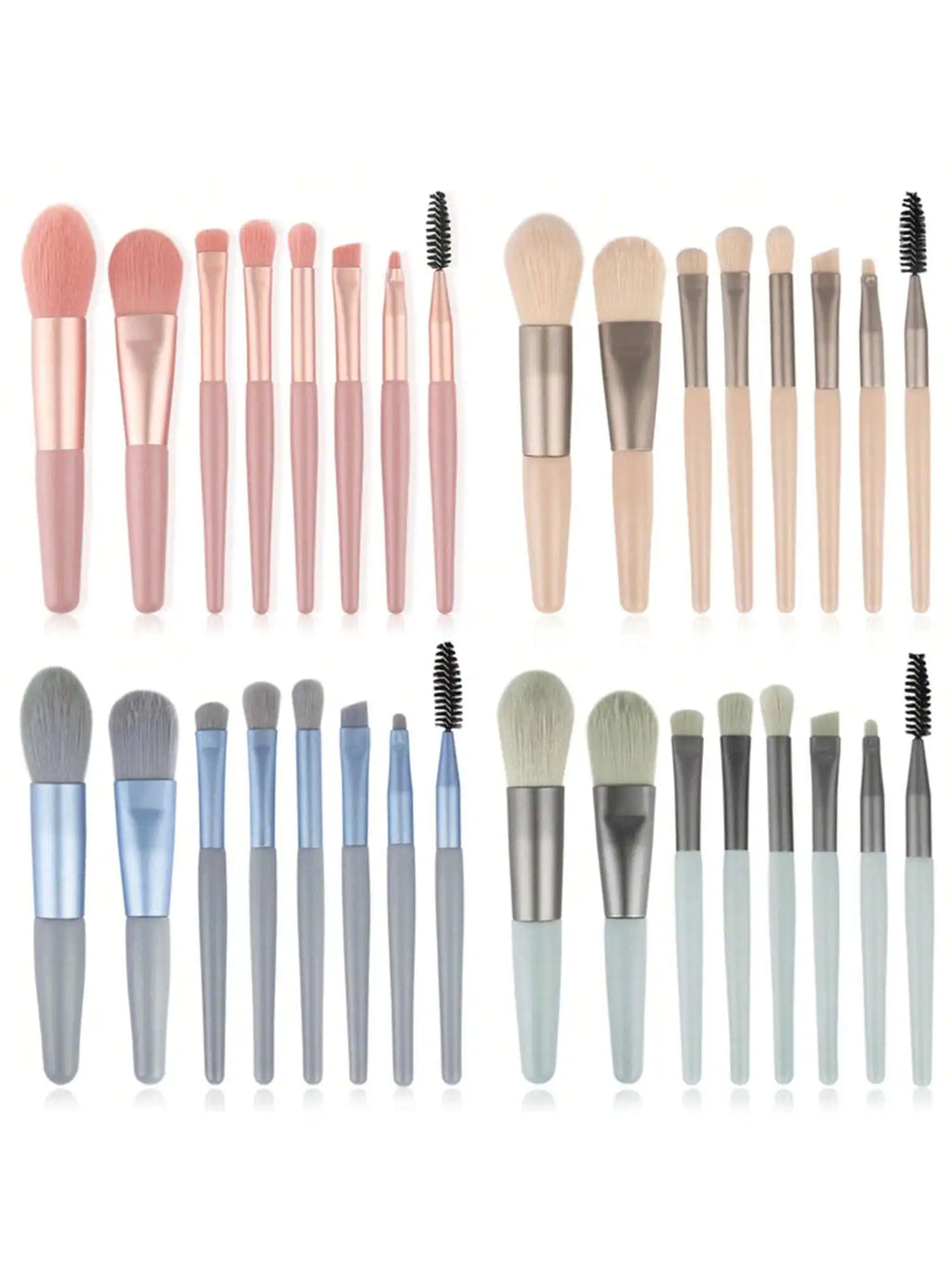 Eye Shadow Brush 8 Blending Eyeshadow Lower Lash Line Eyeliner Qme