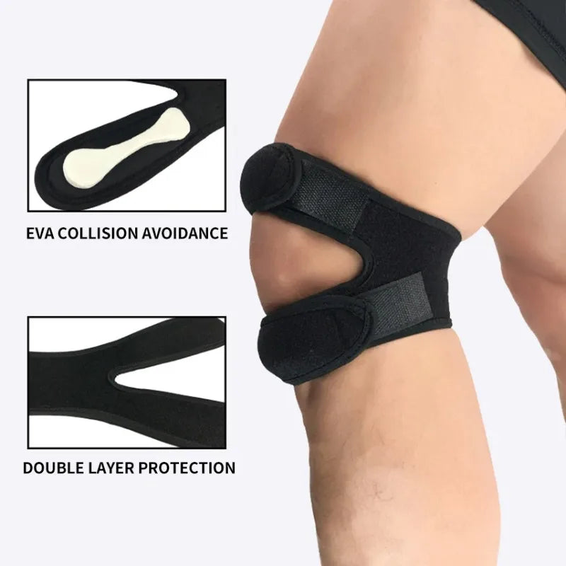 Sports Patellar Band Running Shock Absorbing Compression Knee Support Qme