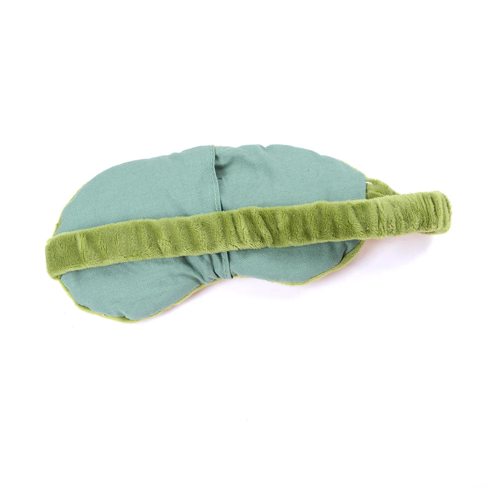 3D Sad Frog Sleep Mask Natural Eye Travel Sun-blocking Soft Portable Qme