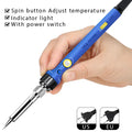 Soldering Iron Adjustable Temperature Electric Solder Rework Station Qme US