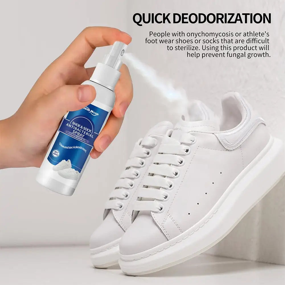 Antibacterial Spray Shoe Foot Odor Shoes Stink Freshener Socks Qme 60ml