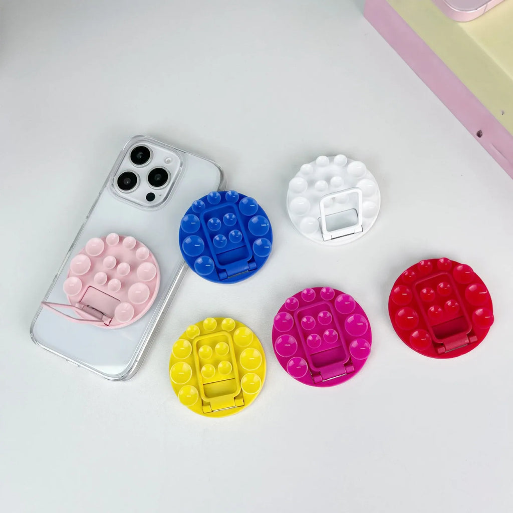 Adhesive Suction Cup Phone Mount Trendy Strong Suction Sticky Phone Grip Accessories Soporte Celular for Selfies and Videos Qme