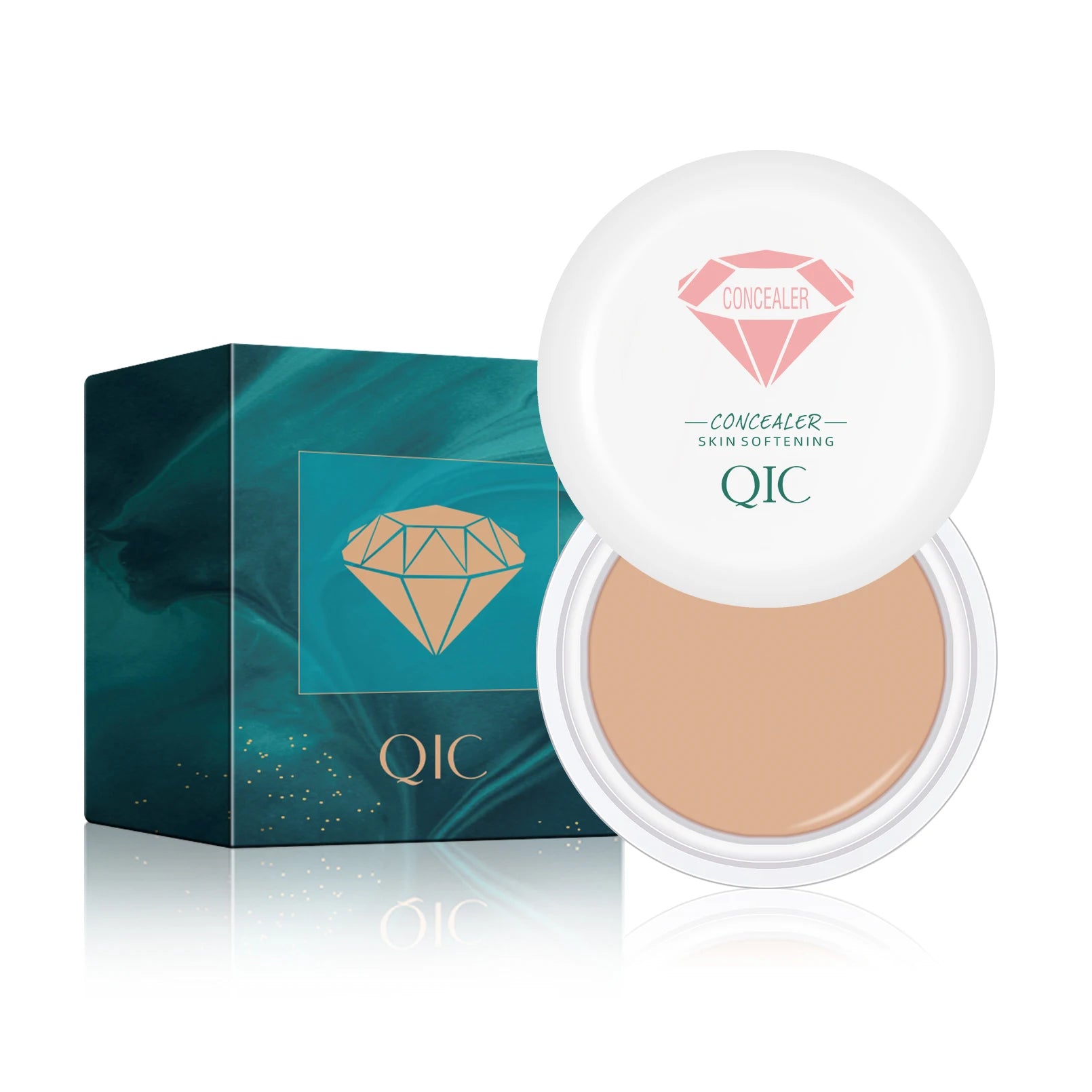 Single Color Concealer, Smooth & Hydrating, Cover Dark Circles, Acne Spots & Blemishes, Multi-function Base Makeup Qme