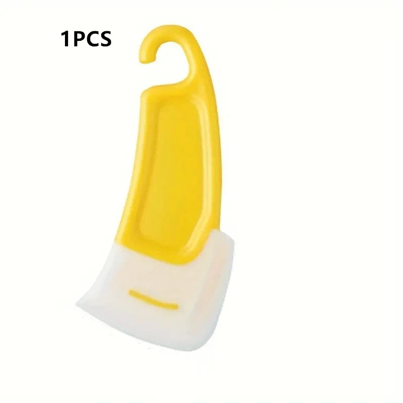Silicone Pan Scraper -Effective Cleaning Tool For Pans Fry Pans Dishes And Pots Essential Kitchen Cleaning Supply Scraper Qme 1PCS