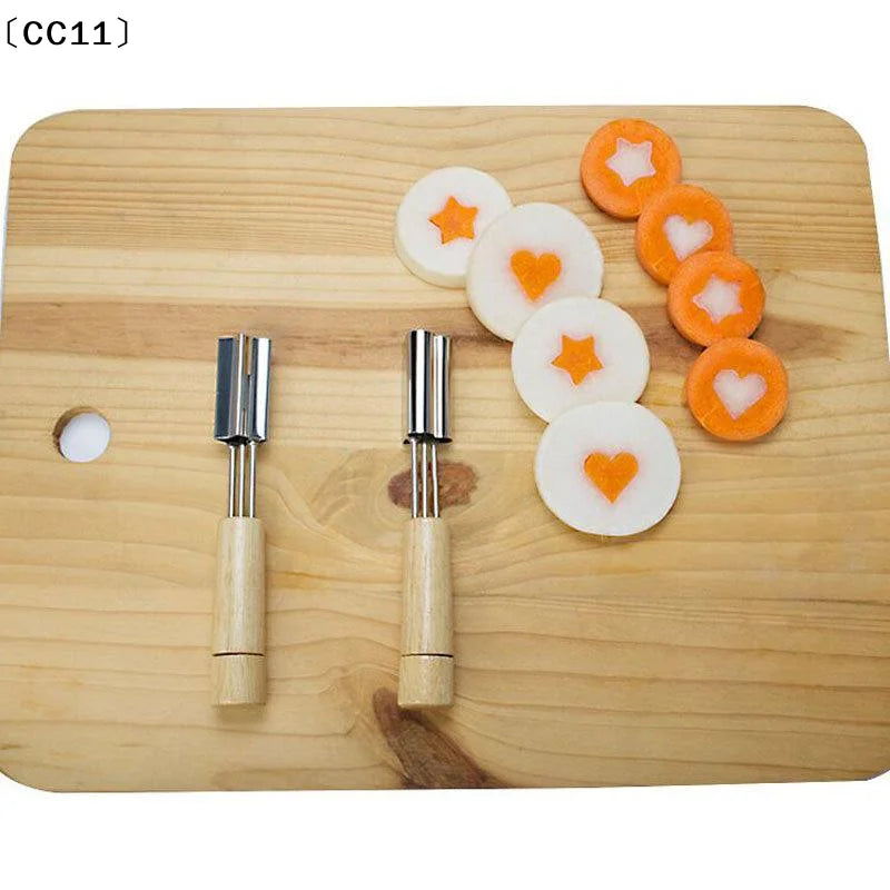 3 Shape Biscuit Moulds Star Flower Heart Chocolate Mold Cake Qme