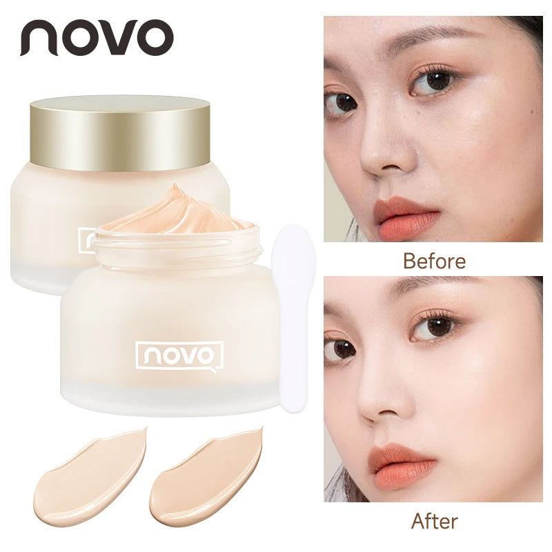 Moisturizing Matte Foundation & BB Cream,Full Coverage Concealer,Long Lasting,Oil Control,Waterproof,Non-Clumpy, Evens Skin Tone Qme
