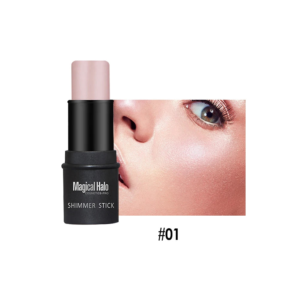 2 Colors Highlight For Face Cosmetic Face Brighten Highlighter Stick Face Contour Bronzer Shimmer Illuminator Stick Makeup Tools Qme 01