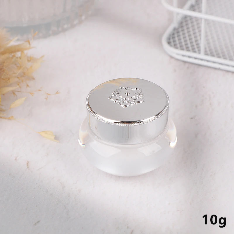 5 10 Empty Refillable Cream Jars Travel-friendly Makeup Skincare Qme B3