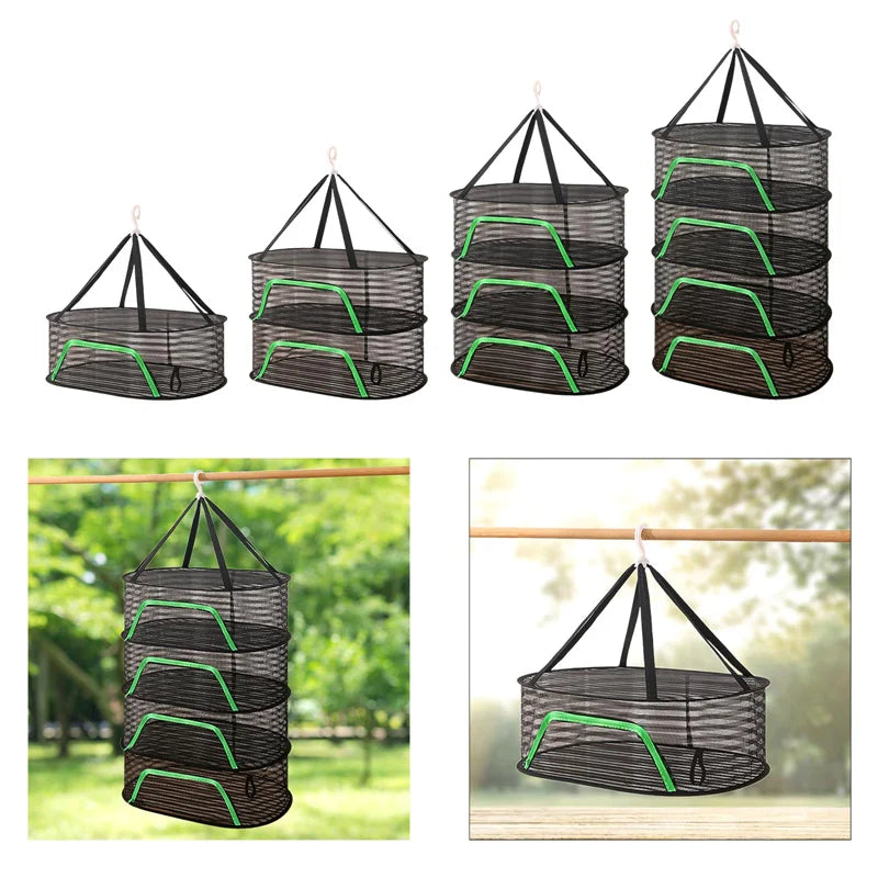 Dryer Bag Mesh Drying Net Vegetable Fruit Folding Food Anti-mosquito Qme