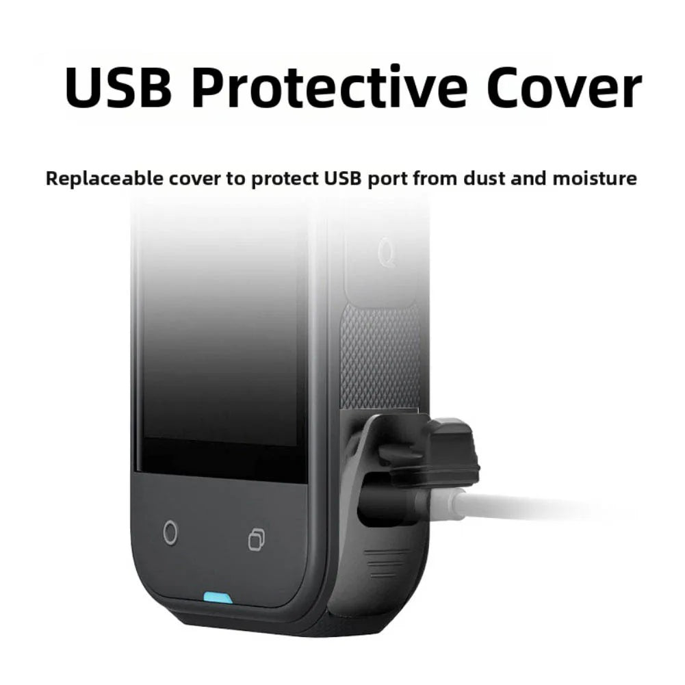 USB Charging Port Side Cover Rainproof Cover For Insta360 One X5 Battery Cover Outdoor Charging Camera Accessory Qme Default Title