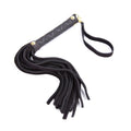 Pu Leather Pimp Whip Racing Riding Crop Party Flogger Hand Cuffs Qme Black