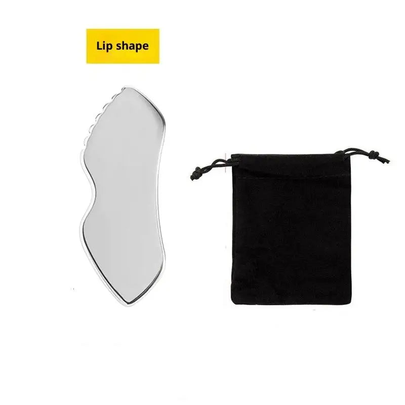 Gua Sha Board Guasha Massage Face Stainless Steel Body Massager Qme F