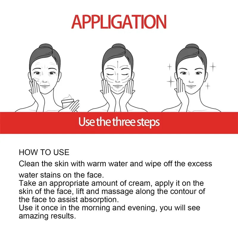 Retinol Wrinkle Removing Face Cream Anti-Aging Firming Lifting Fade Fine Lines Moisturizing Brighten Skin Care Korean Cosmetics Qme
