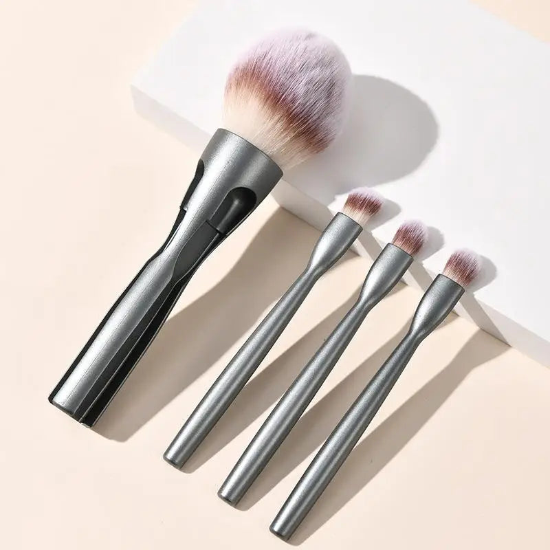 Powder Blusher Eye Shadow Concealer Convenient Makeup Brush 4-in-1 Qme A1