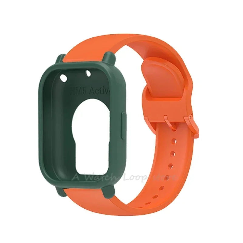 Silicone Case Strap Redmi Watch 5 Lite Active Repacement Bracelet