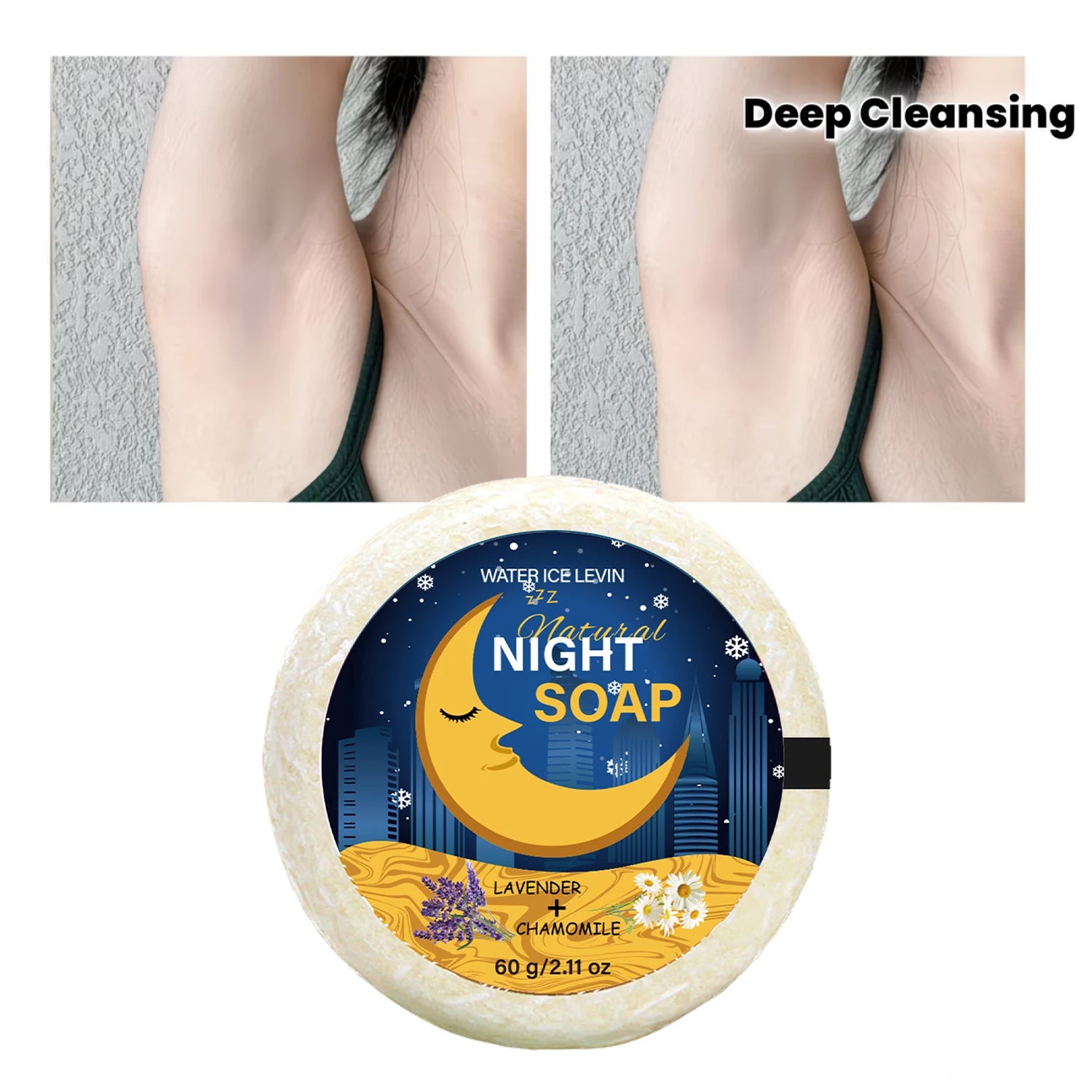 Niacinamide Infused Night Bath Soap, Gentle Clean & Hydrate Skin with Herbal Extracts Qme