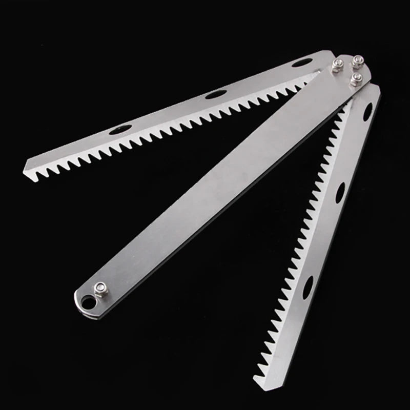 Stainless Steel Fold Weed Razor Aquatic Plants Cutter Removing Water Qme