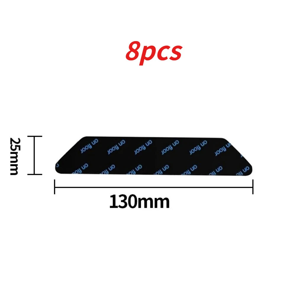Carpet Non-slip Sticker Reusable Washable Anti-Curling Rug Gripper Corner Pad Multi Purpose Fixed Tape for Home Floor Qme 25x130mm 8pcs