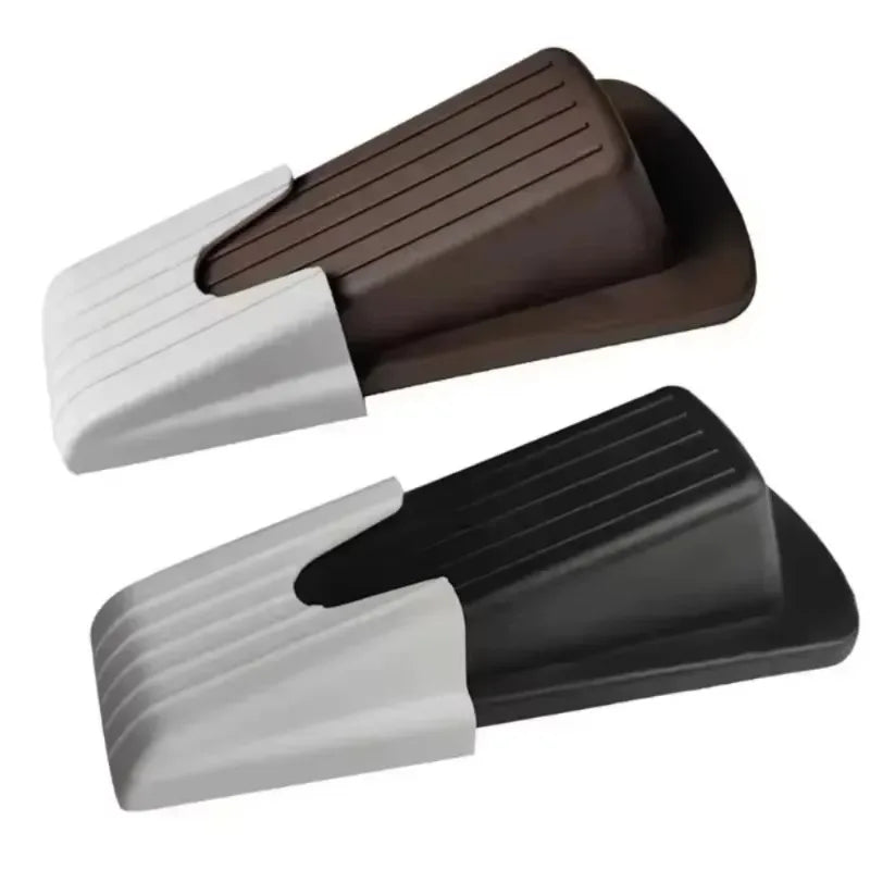 Rubber Door Stopper Wedge Anti Slip Floor Stop Indoor Use Prevents Qme