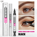 Double-ended 2 In 1 Eyeliner Stamp Waterproof Sweatproof Quick Dry Black Liquid Eyeliner Pen Beginner Eye Makeup Tools Qme Q632