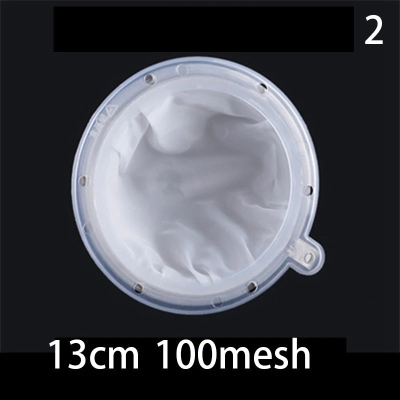 100/120/200/300/400/450 Mesh Nylon Filter Stainless Steel Funnel For Fruit Milk Traditional Chinese Medicine Oil White Wine Qme style 2