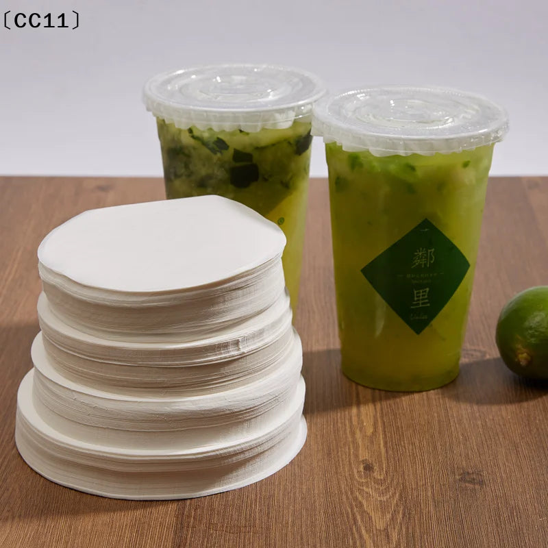 Disposable Leakproof Food Grade Coffee Milk Tea Beverage Pad Sealing Qme