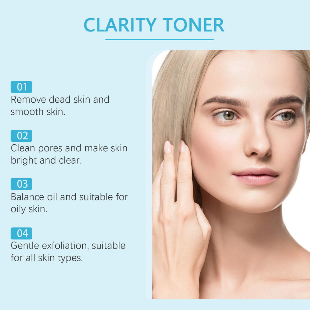 AHA BHA Toner Gentle Exfoliating Toner for Oily Skin Pore Refining Soothing Hydrating Facial Essence Daily Oil Control Skincare Qme