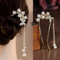 Chinese Hanfu Hair Accessories Long Tassel Vintage Lily Valley Qme A1