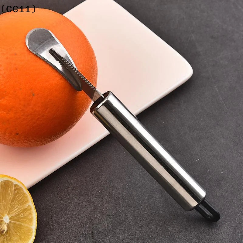 Stainless Steel Orange Peeler Citrus Tool Comfortable Handle Fruit Qme