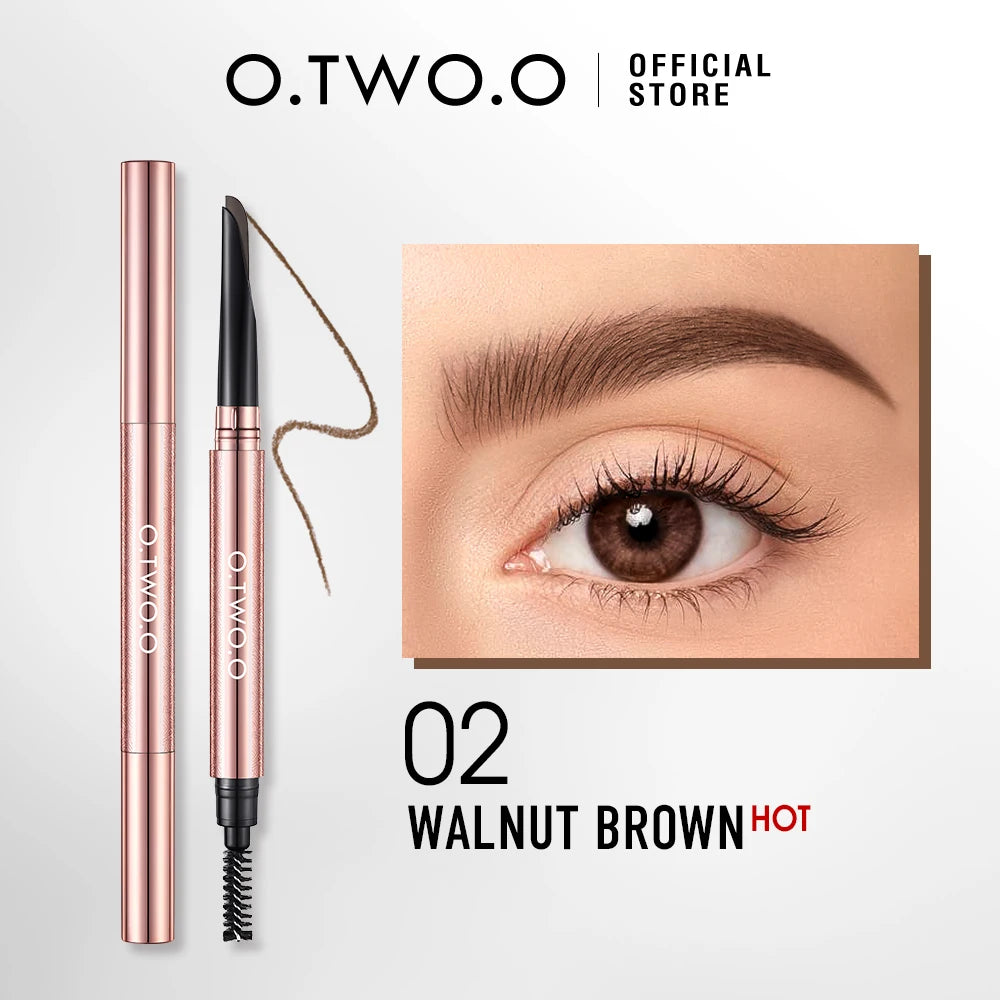 O TWO Machete Eyebrow Pencil Waterproof Natural Long Lasting Smooth Qme 02 WALNUT BROWN China Mainland