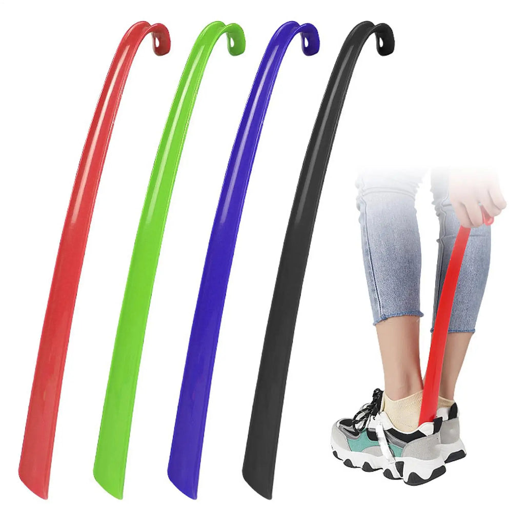 Long Handled Shoe Horn Dressing Stick Sock Remover Aid Helper Lazy Wear Helper Boot Lifter Shoehorns Accessories for Seniors Men Qme